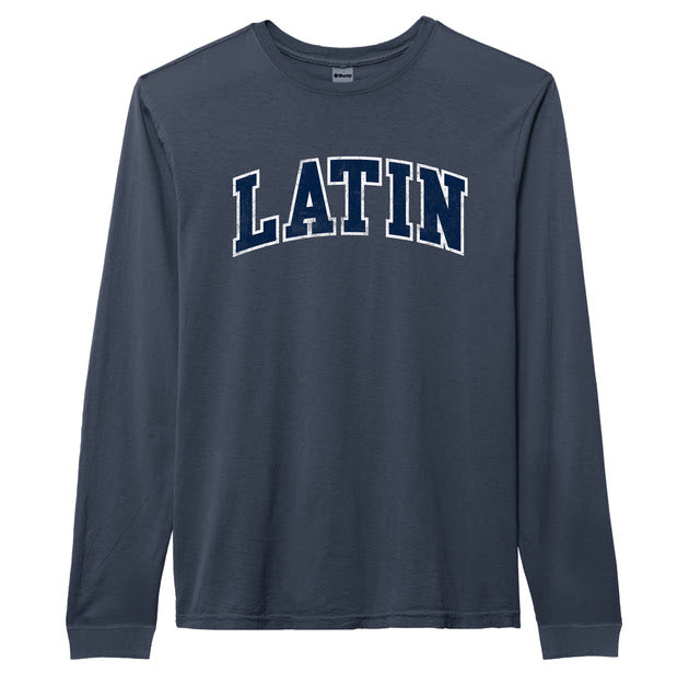 Adult Pigment Dyed Long Sleeve Tee - Arch