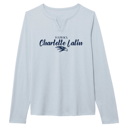 Women's Long Sleeve Notch Tee