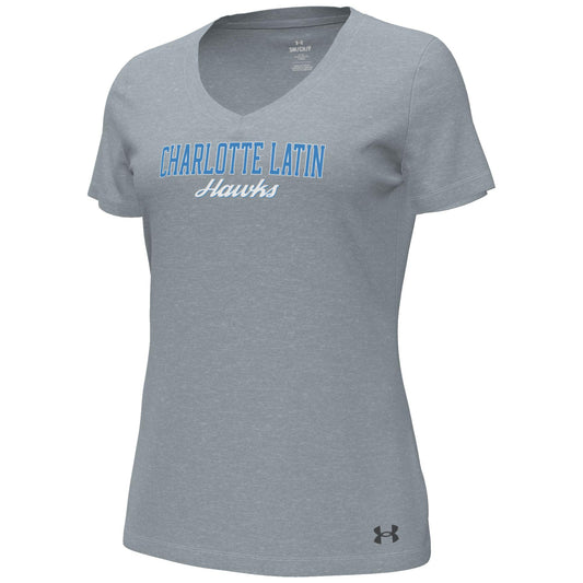 Women's UA Performance Cotton V-Neck Tee