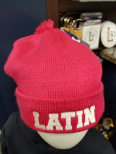 Pink Latin Pom Beanie