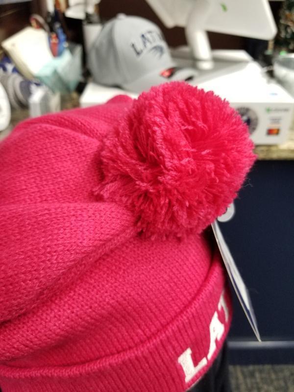 Pink Latin Pom Beanie