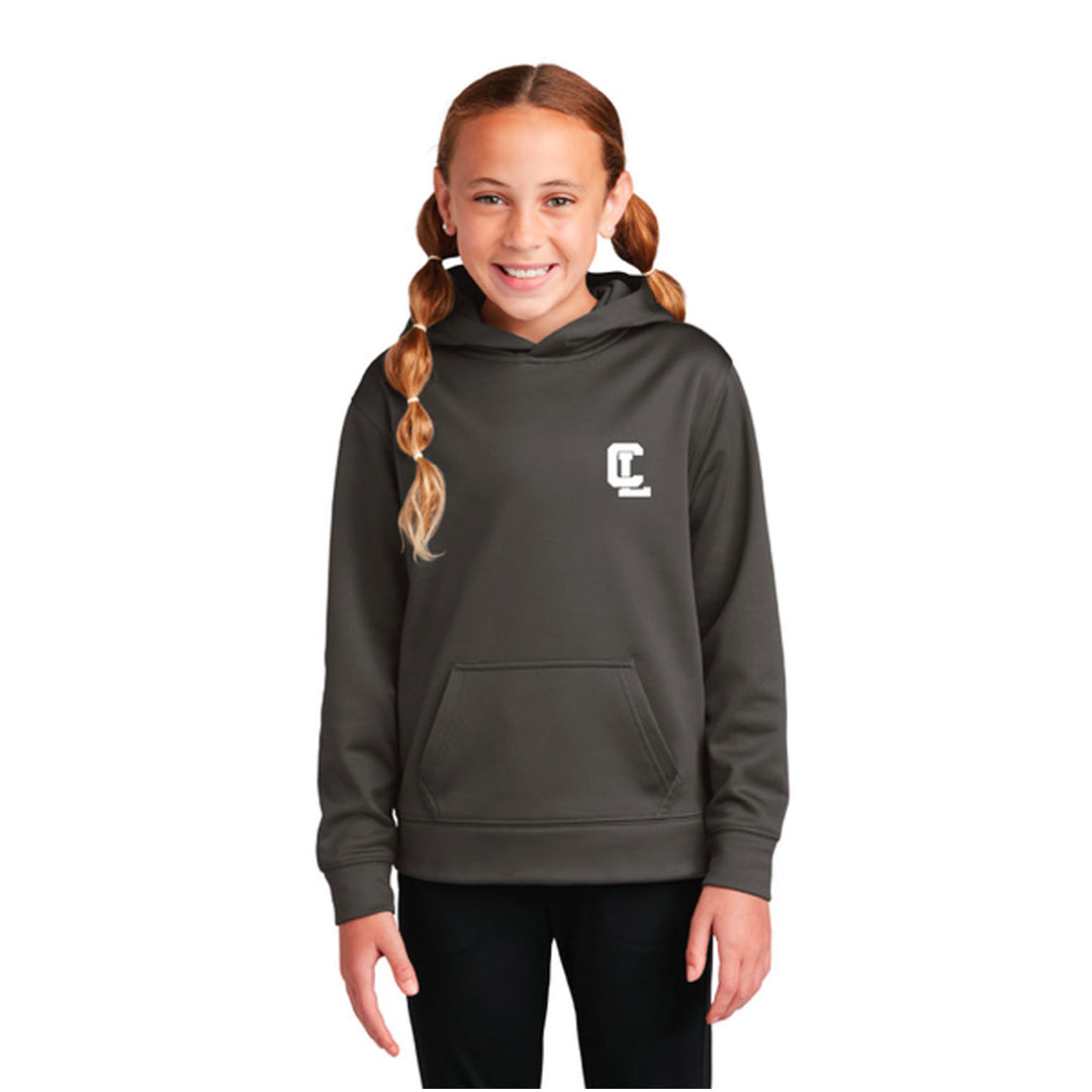 Youth Performance Hoodie - Embroidered CL