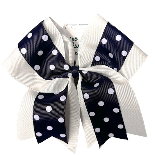 Polka Dot Ponytail Bow